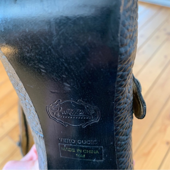 Hale Bob Mary Jane Leather Heels - Picture 5 of 9